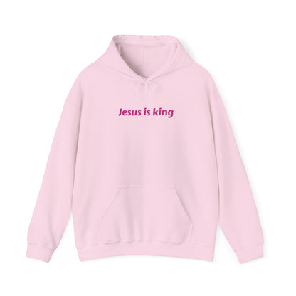 Jesus Is King Hoodies Beige, Blue, and Pink