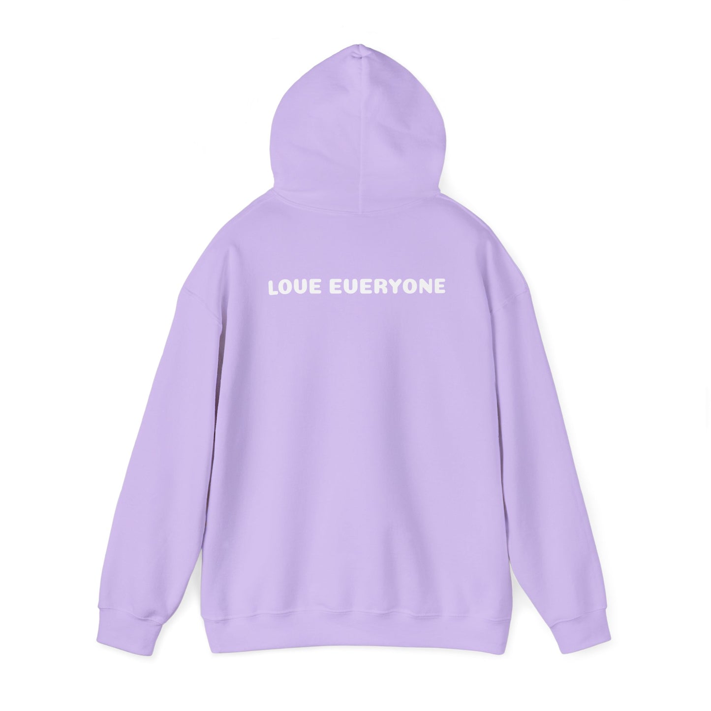 Love Everyone Hoodies, green and  purple