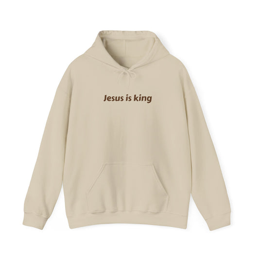 Jesus Is King Hoodies Beige, Blue, and Pink