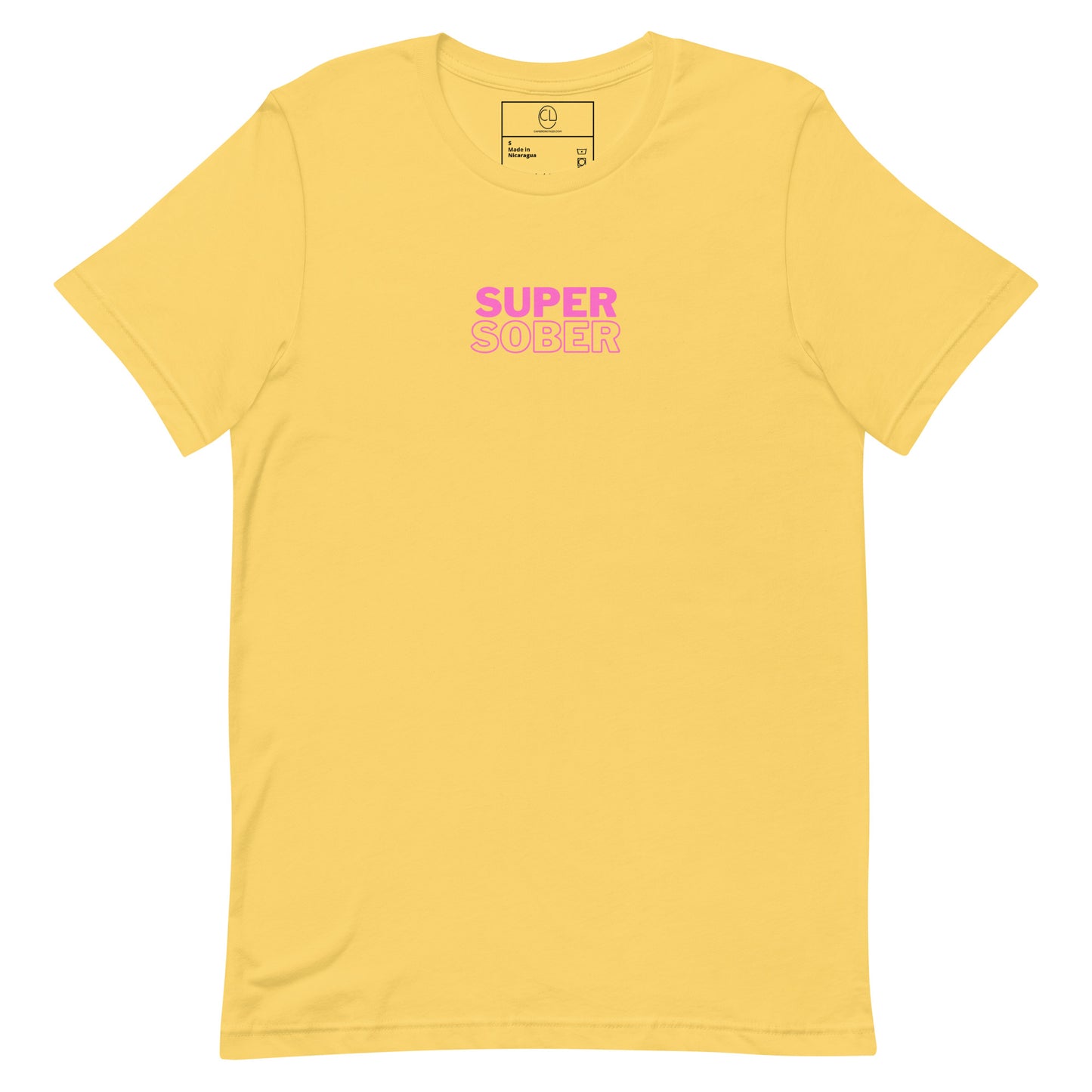 Super Sober Pink/Yellow Tee